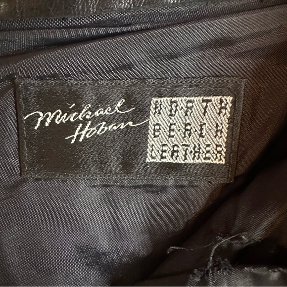 Vintage North Beach Leather - Michael Hoban Black Lambskin Pants- Men’s Size 34 - Picture 5 of 15